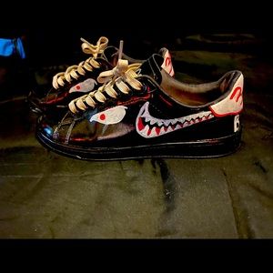 Custom hand painted shoes womens 8
